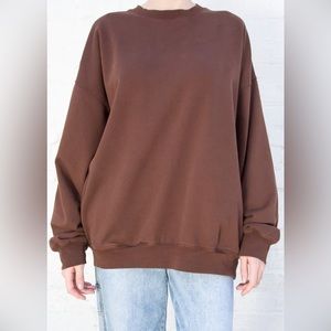 BROWN ERICA OVERSIZED SWEATSHIRT
